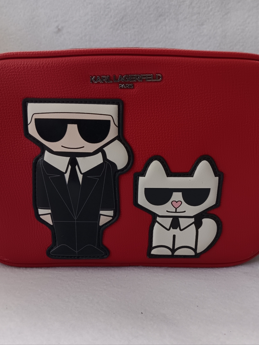 Karl Lagerfeld Red Cartoon Patch Bag
